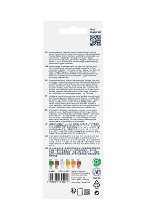 Goldfaber Aqua Çift Uçlu Markör 6'lı Mnzr Set,Su Bazlı, Fırça ve Fineliner Uçlu,Yıkanabilir Mürekkep