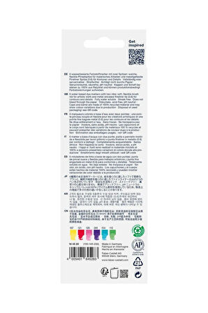 Goldfaber Aqua Çift Uçlu Markör 6'lı Candy Set,Su Bazlı,Fırça ve Fineliner Uçlu,Yıkanabilir Mürekkep