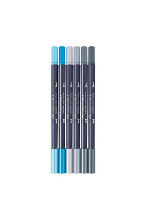 Gofa Sketch Ürün Tasarım Markör Seti, 6’lı, Çift Uçlu, 0.6 mm Fineliner Uç, Kalıcı Mürekkep