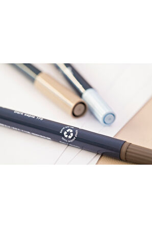 Goldfaber Sketch Marker Seti, Architect, Mimari Projeler İçin, Su Bazlı, Fırça ve Fineliner Uçlu