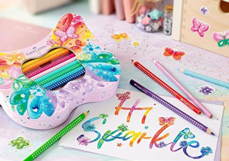 Faber-Castell Sparkle Boya Kalemi Kelebek Kutu 20'li