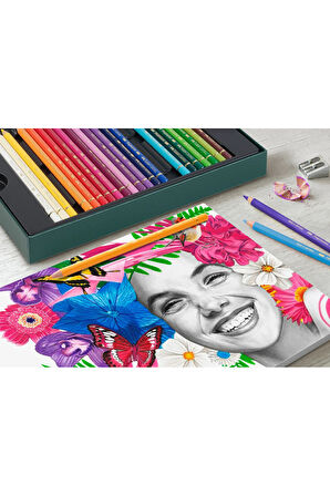 Polychromos & Pitt Graphite Matt 40'lı Hediye Seti, Parlak ve Canlı Renkler