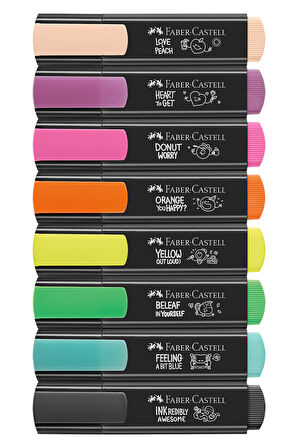 Graffiti Fosforlu Kalem Seti, 8’li, Su Bazlı Mürekkep, 3 Farklı Çizgi Kalınlığı, Dayanıklı Mürekkep