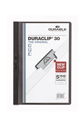 Duraclip 30 Sayfalı Sıkıştırmalı Dosya Siyah 2200-S   /