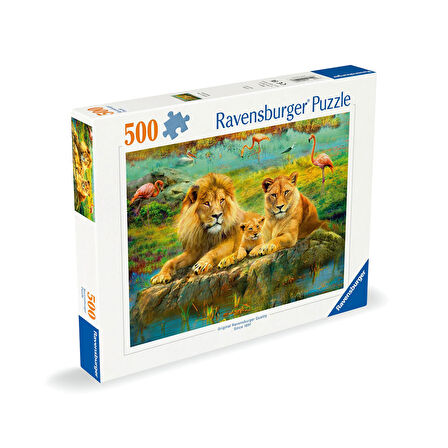 Ravensburger Puzzle Aslan Ailesi 500 Parça