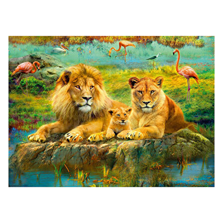 Ravensburger Puzzle Aslan Ailesi 500 Parça