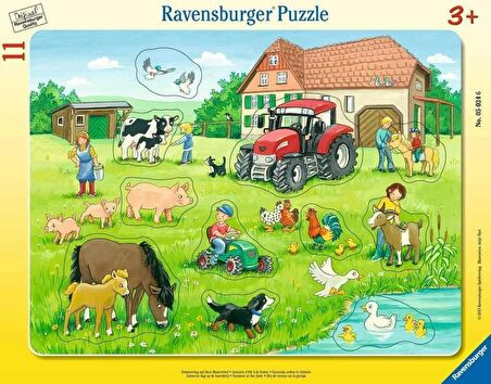 Ravensburger 50246 11 Parçalı Büyük Çerçeveli Puzzle Köyde Yaz