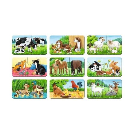Ravensburger Çocuk Puzzle 9x2 Parça Çiftlikte Hayvanlar 50727