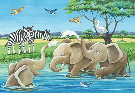 Ravensburger Yaşam 2x12 Parça Çocuk Puzzle