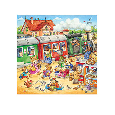 Ravensburger Puzzle Köyde Tatil 3x49 Parça