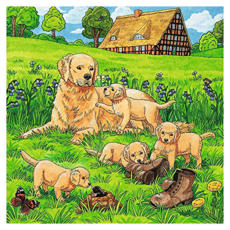 Ravensburger 3x49 Parça Puzzle Tatlı Hayvancıklar 080021