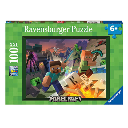 Ravensburger Çocuk Puzzle 100 Parça Minecraft 133338