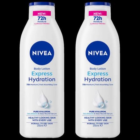 Nivea Express Hydration Normal ve Kuru Cilt Vücut Losyonu 2 x 250 ML
