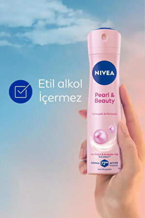 Kadın Sprey Deodorant Pearl&Beauty 150ml,72 Saat Anti Perspirant Koruma, Pürüzsüz Koltuk Altı