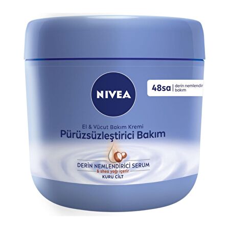 Nivea Pürüzsüzleştirici El & Vücut Bakım Kremi 400ML