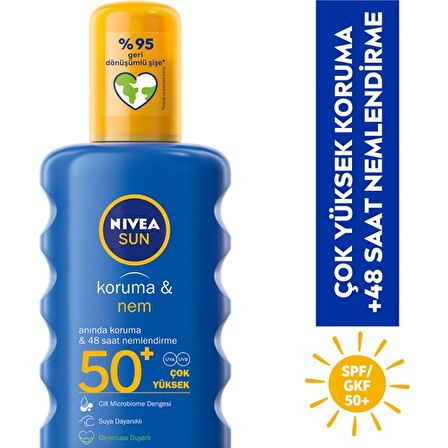 Nivea Sun Koruma & Nem Sprey Spf50 + 200 Ml