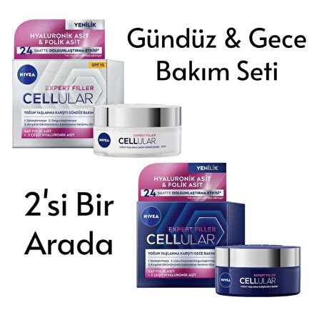 NIVEA CELLULAR EXPERT FILLER GÜNDÜZ VE GECE BAKIM KREMİ
