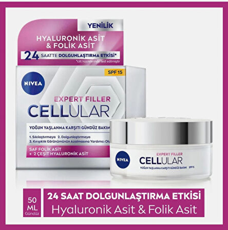 NIVEA CELLULAR EXPERT FILLER GÜNDÜZ VE GECE BAKIM KREMİ