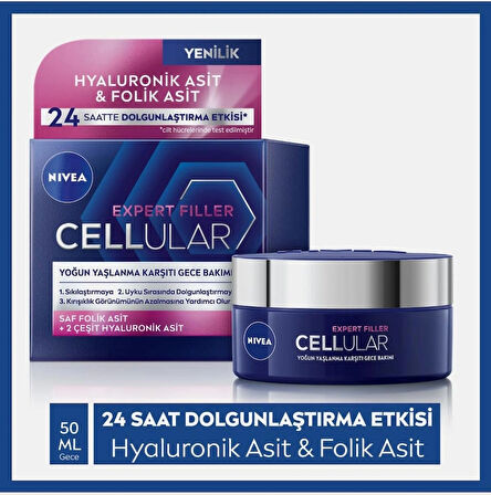 NIVEA CELLULAR EXPERT FILLER GÜNDÜZ VE GECE BAKIM KREMİ