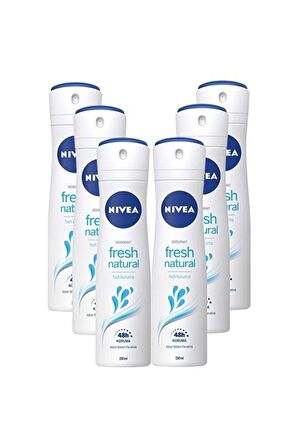 Nivea Kadın Deodorant Fresh Natural 150 ML - 6'lı Avantaj Paketi