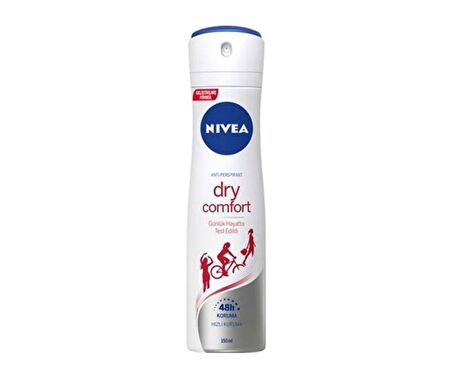 Nivea Dry Comfort Sprey Deo 150 ml Kadın