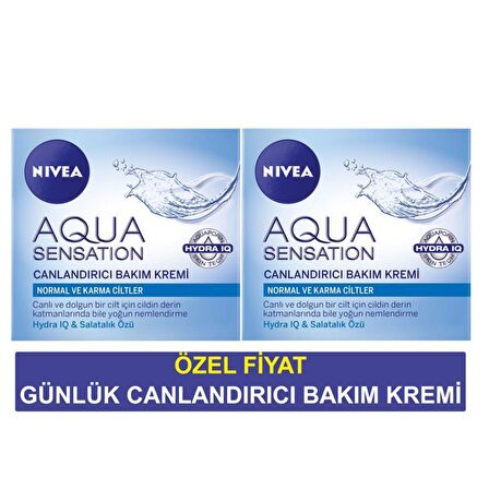 Nivea Aqua Sensation Canlandırıcı Bakım Kremi 2'li