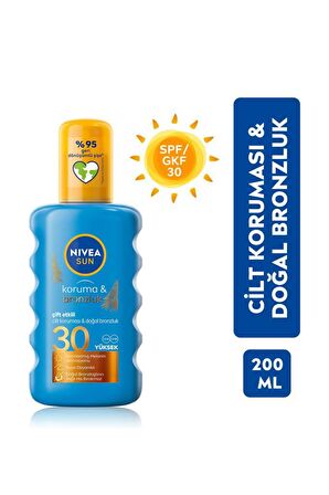 Nivea Sun Koruma & Bronzluk Arttırıcı Güneş Spreyi 30 Faktör 200Ml