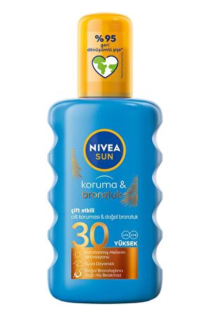 Nivea Sun Koruma & Bronzluk Arttırıcı Güneş Spreyi 30 Faktör 200Ml