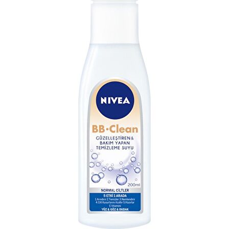 Nivea Bb Clean Yüz Temizleme Suyu Normal Cilt 200Ml
