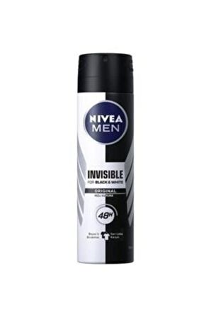 Nivea Deodorant Sprey Invisible Black&White Fresh Erkek 150 Ml