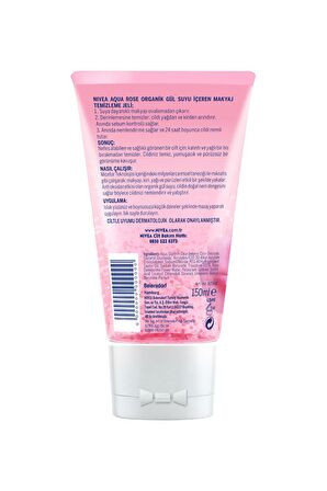 Nivea Aqua Rose Organik Gül Suyu İçeren Makyaj Temizleme Jeli 150 Ml