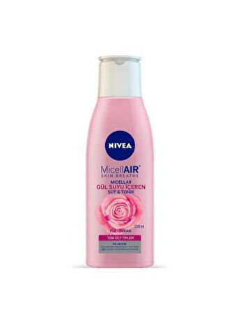 NİVEA MİCELLAIR GÜL SUYU İÇEREN SÜT&TONİK 200ML