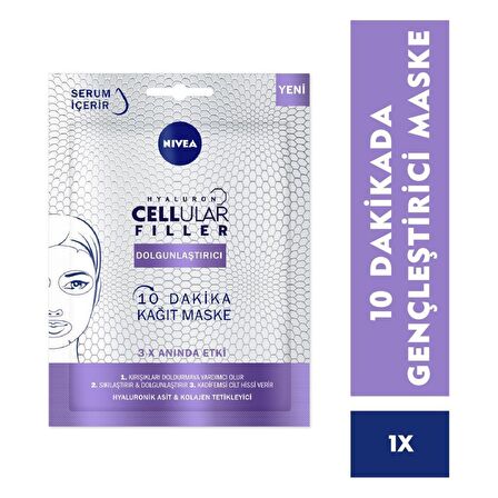 Nivea CELLULAR FİLLER KAĞIT MASKE H.ASİT KOLAJEN 