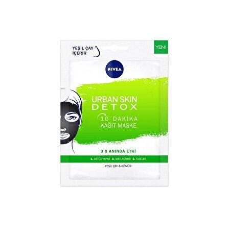 Nivea Urban Skin Detox 10 Dakika Kağıt Maske