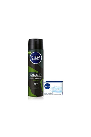 Deodorant Deep Dimension Amazonia 150 Ml+ Creme Soft Sabun 100 gr Set