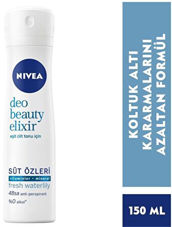 Nivea Fresh Waterlily Antiperspirant Kadın Sprey Deodorant 150 ml