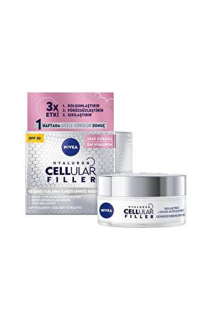 Nivea Hyaluron Cellular Filler + Sıkılaştırıcı Yaşlanma Karşıtı Gündüz Kremi Spf 30 50 Ml