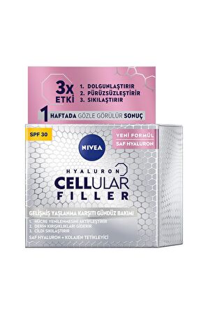 Nivea Hyaluron Cellular Filler + Sıkılaştırıcı Yaşlanma Karşıtı Gündüz Kremi Spf 30 50 Ml