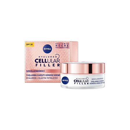 Nivea Hyaluron Cellular Filler Şekillendirici Yaşlanma Karşıtı Gündüz Kremi 50 Ml