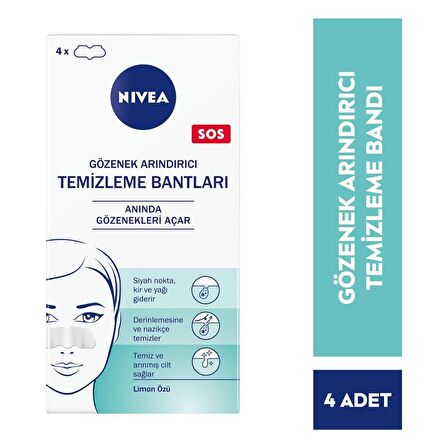 Nivea T Bölgesi Temizleyici Bantlar 4'lü