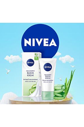 NİVEA NEMLENDİRİCİ BAKIM KREMİ 24 SAAT DOĞAL ALOE 