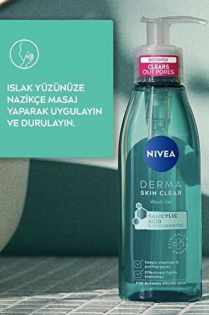 Derma Skin Clear Sivilce Karşıtı Yüz Temizleme Jeli 150ml,salisilik Asit (bha)