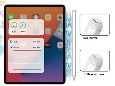 iPad Stylus Dokunmatik Kablosuz Manyetik Şarj Çizim Kalemi Yeni Nesil Eğim Özelliği Kapasitif