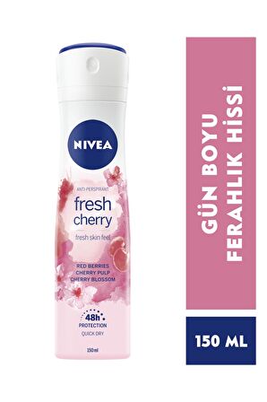 Nivea Deodorant Sprey Fresh Kiraz Çiçeği Kadın 150 Ml