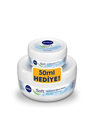 Nivea Soft Nemlendirici Bakım Krem 300+50 ml Hediye