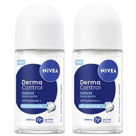 Nivea Derma Kadın Roll on Deodorant Control Defend 2 x 50 ML