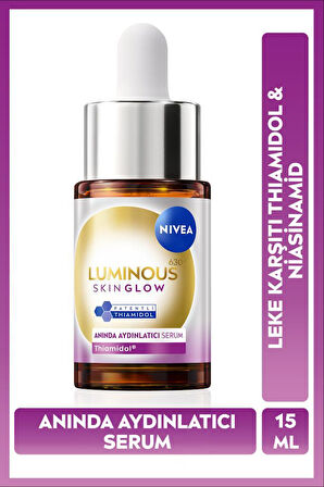 Luminous630 Skin Glow Anında Aydınlatıcı Serum 15ml, Eşit Cilt Tonu, Thiamidol, Niasinamid, AloeVera