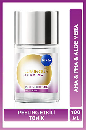 Luminous630 Skin Glow Peeling Etkili Tonik 100ml, Parlaklık, Eşit Cilt Tonu, AHA PHA, Aloe Vera