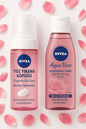 Aqua Rose Yuz Temızleme Kopugu 150 ml Tonık 200 ml