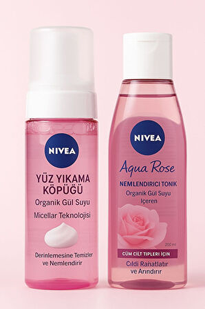 Aqua Rose Yuz Temızleme Kopugu 150 ml Tonık 200 ml